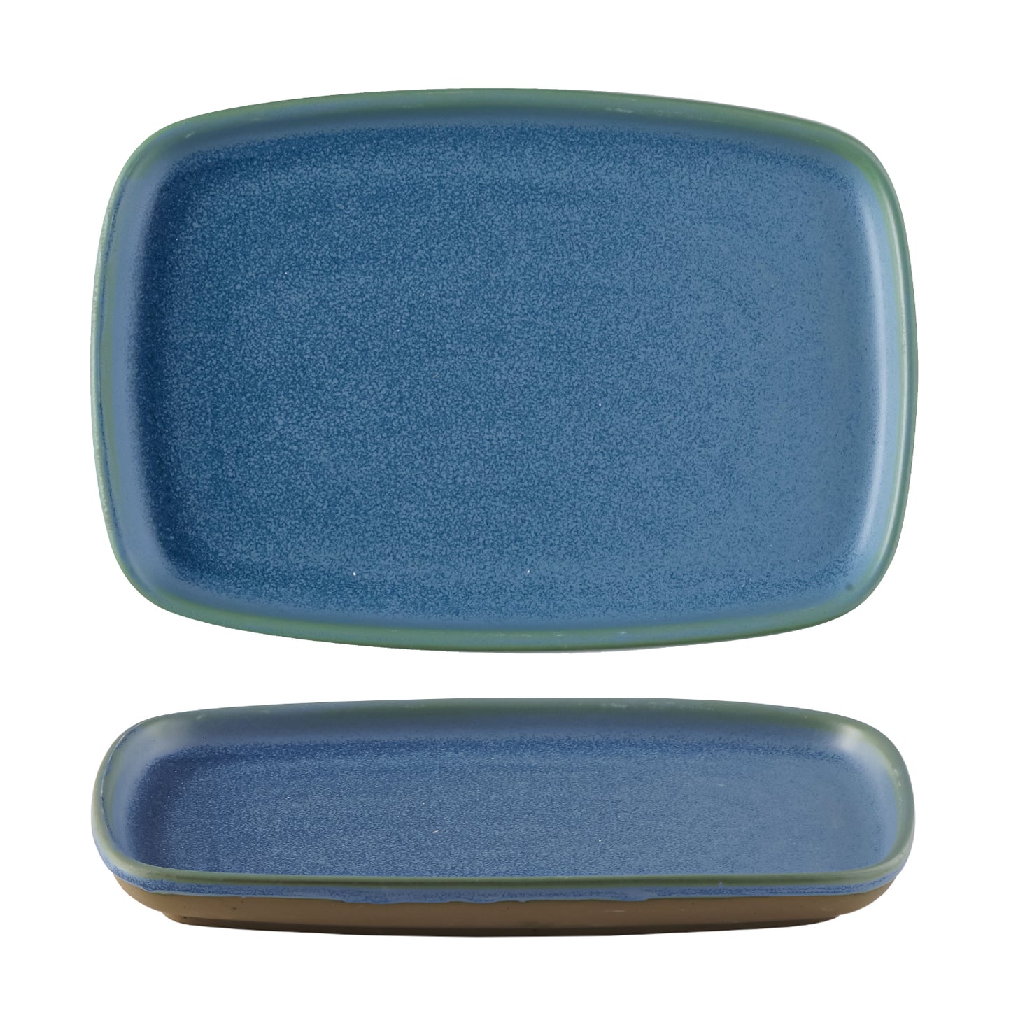 EMERGE - OSLO BLUE - RECTANGULAR PLATE - 22CM X 15CM (6) (Churchill)