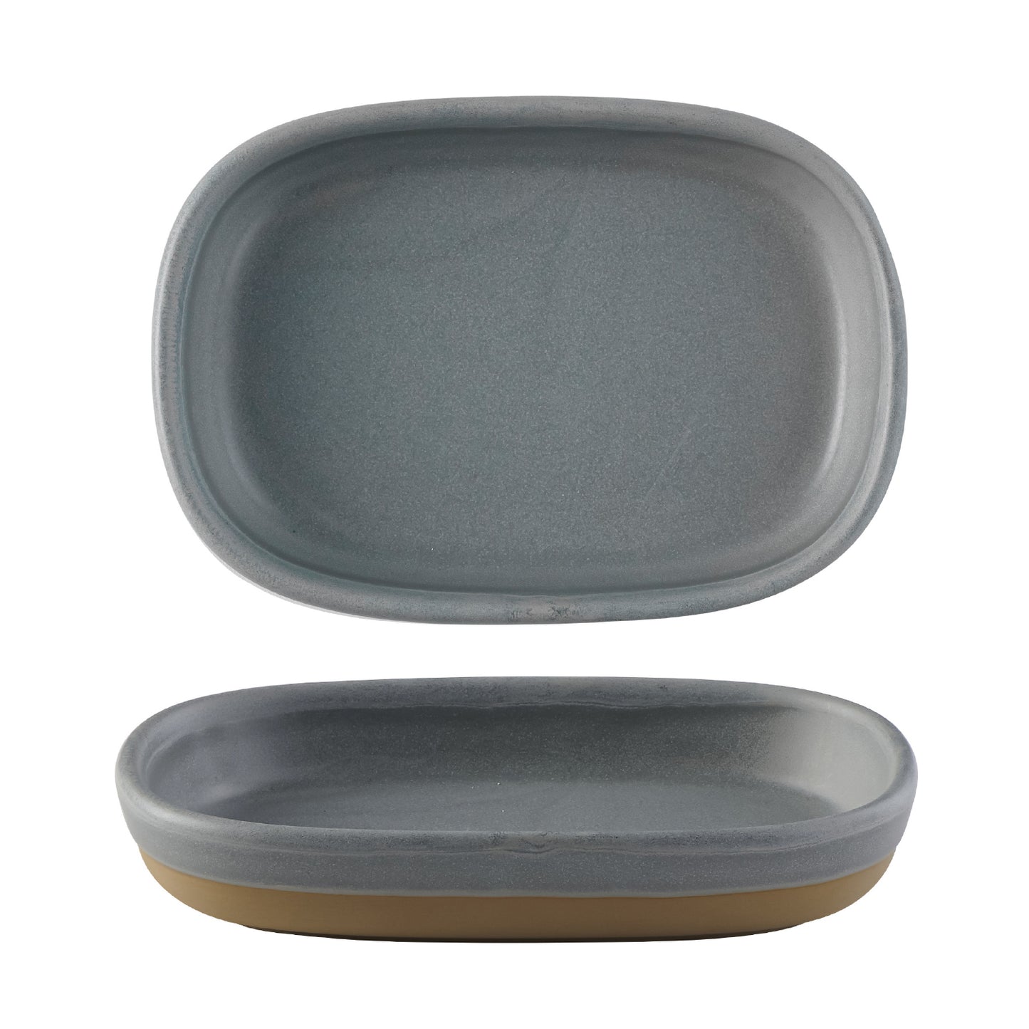 EMERGE - SEATTLE GREY - SHALLOW TRAY - 17.3CM X 11.9CM X 3.3CM (6) (Churchill)