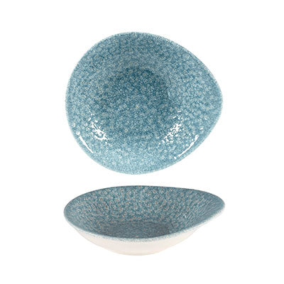 RAKU TOPAZ BLUE - ROUND DISH - 16X14.5CM (12) (Churchill)