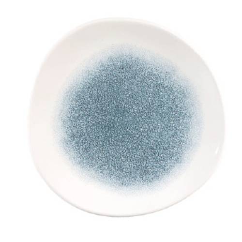 RAKU TOPAZ BLUE - ORGANIC ROUND PLATE - 21CM (Churchill)