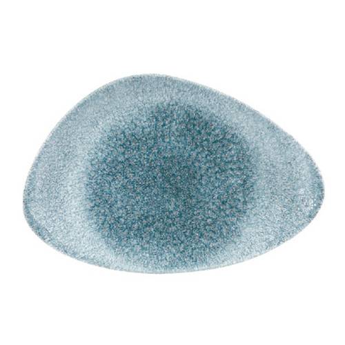 RAKU TOPAZ BLUE - CHEFS TRIANGLE PLATE - 30X20CM (Churchill)