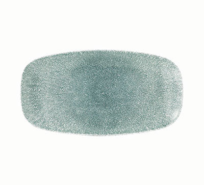 RAKU TOPAZ BLUE - CHEFS' OBLONG PLATE - 29.8 X 15.3CM (12) (Churchill)