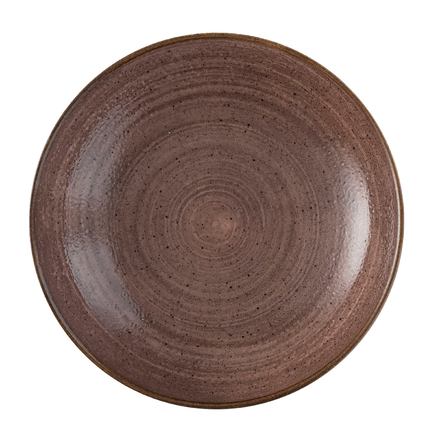 STONECAST RAW - BROWN - COUPE PLATE - 21.7CM (12) (Churchill)