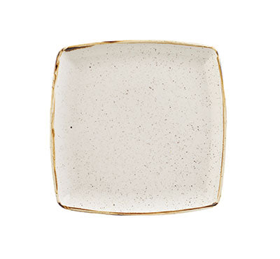BARLEY WHITE - DEEP SQUARE PLATE - 26.8CM (6) (Churchill)