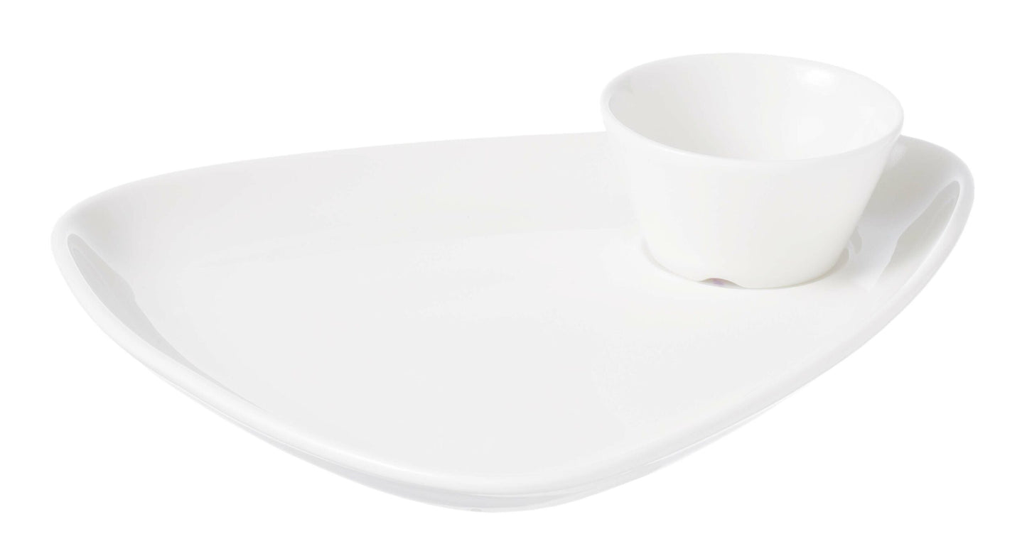 TRIANGULAR SNACK PLATE - 24CM (6)