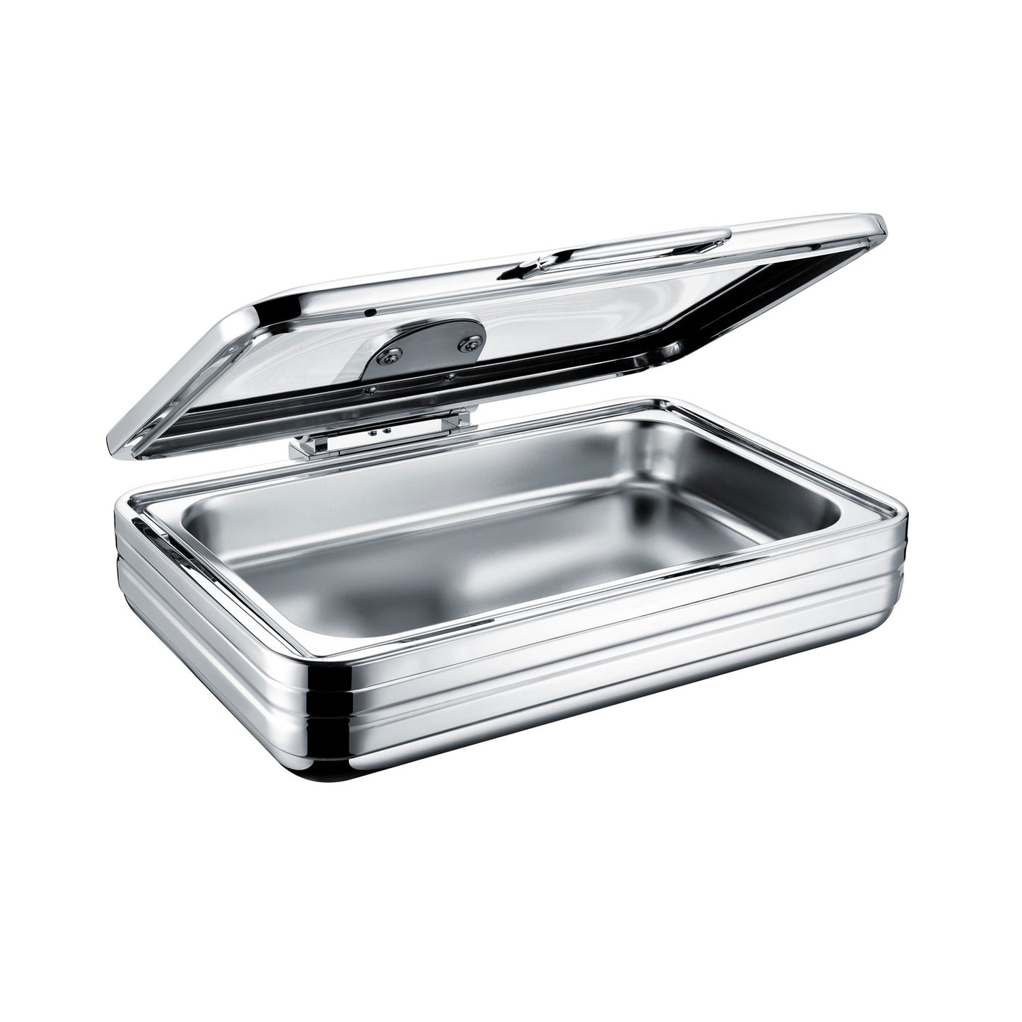 CHAFING DISH INDUCTION - RECTANGULAR WITH GLASS LID 9LT - ELECTRO CHEF LUXELINE