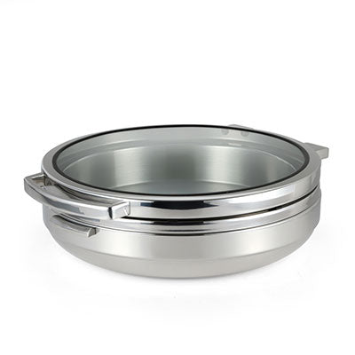 T-COLLECTION INDUCTION CHAFING DISH (ROUND) S/STEEL BAND 6.5LT (TIGER)