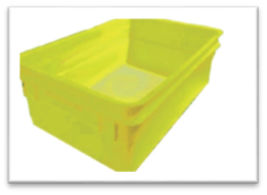 GATTO DOUGH TRAY YELLOW 600 x 400 x 200mm