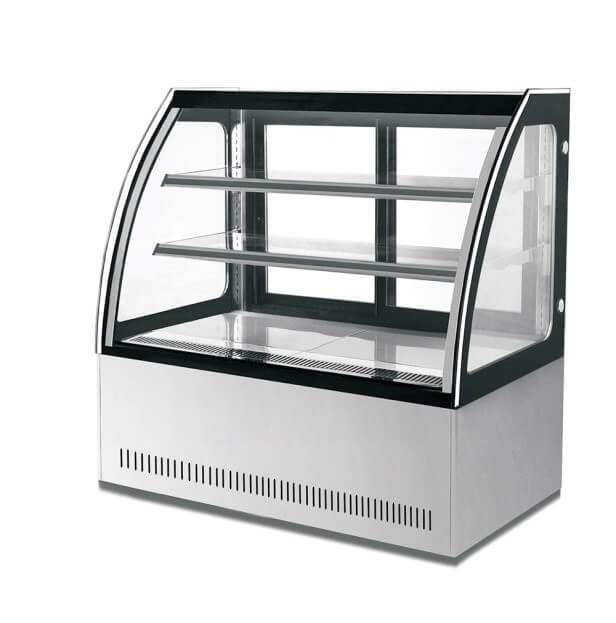 PACIFIC CURVED GLASS DISPLAY- COLD- 1500W X 730D X 1200H