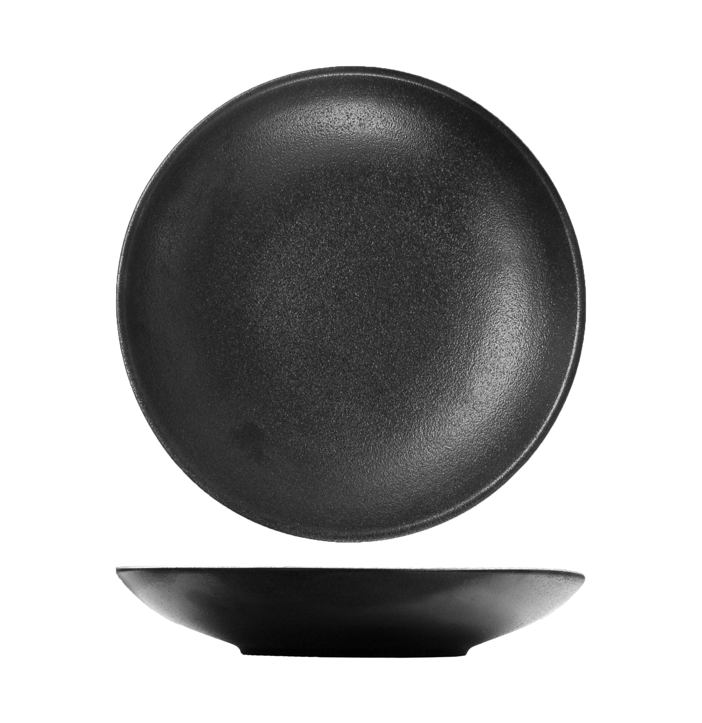 TEMPEST - BLACK - DEEP COUPE PLATE - 28CM (12) (Fortis)