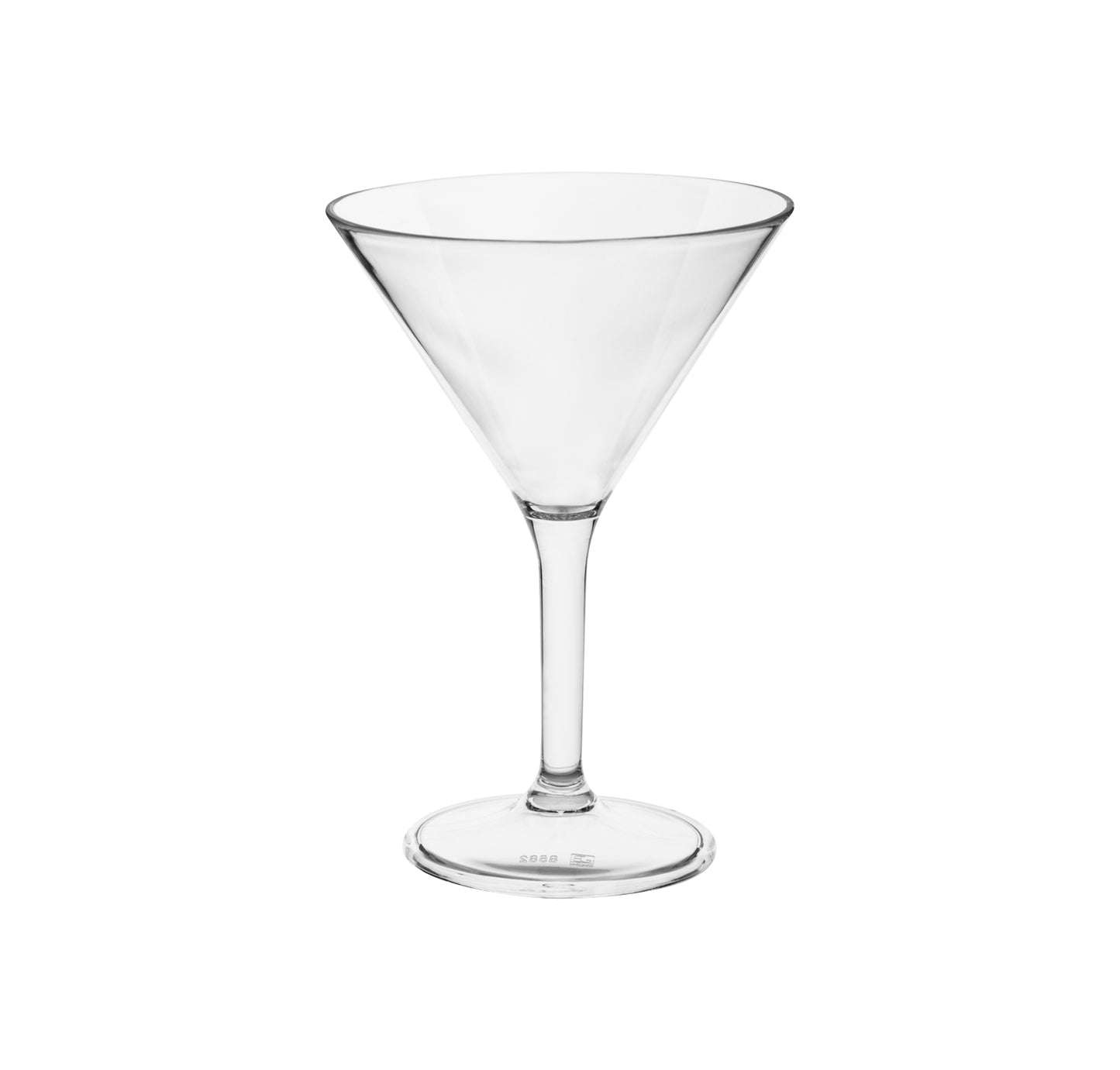 GLASSWARE POLYCARBONATE - MARTINI CUP 280ML (6) (Aqua)