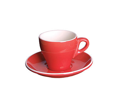 CAPPUCCINO CUP RED - 16CL (12) (Fortis)