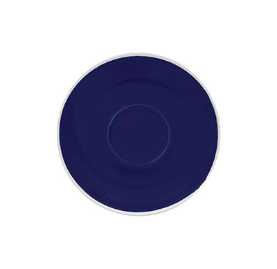 CAPPUCCINO SAUCER BLUE - 14.2CM (12) (Fortis)