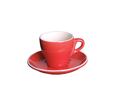 CAPPUCCINO SAUCER RED - 16CM (12) (Fortis)