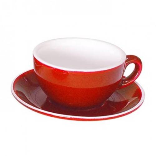CAPPUCCINO SAUCER RED - 14CM (12) (Fortis)