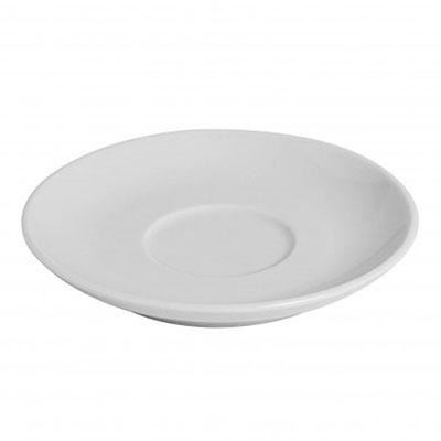 CAPPUCCINO SAUCER WHITE - 14CM (12) (Fortis)
