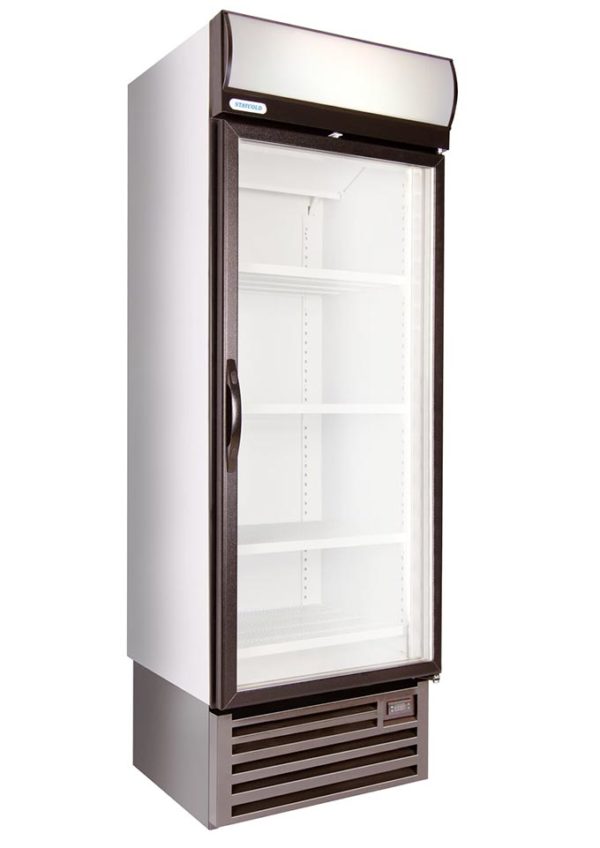 STAYCOLD Upright Single Glass Door Display Freezer