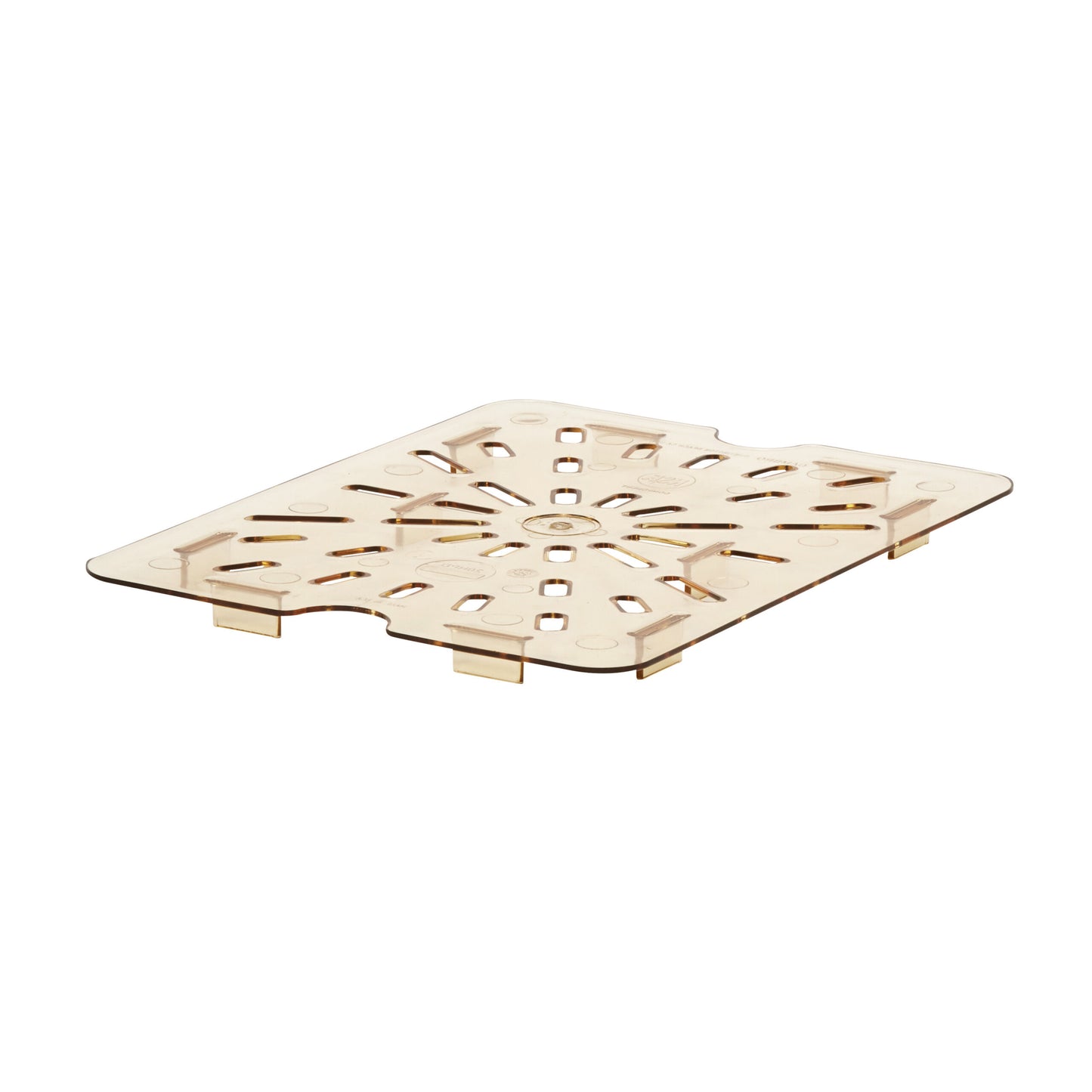 HIGH HEAT DRAIN SHELF AMBER FOR 1/2 PANS