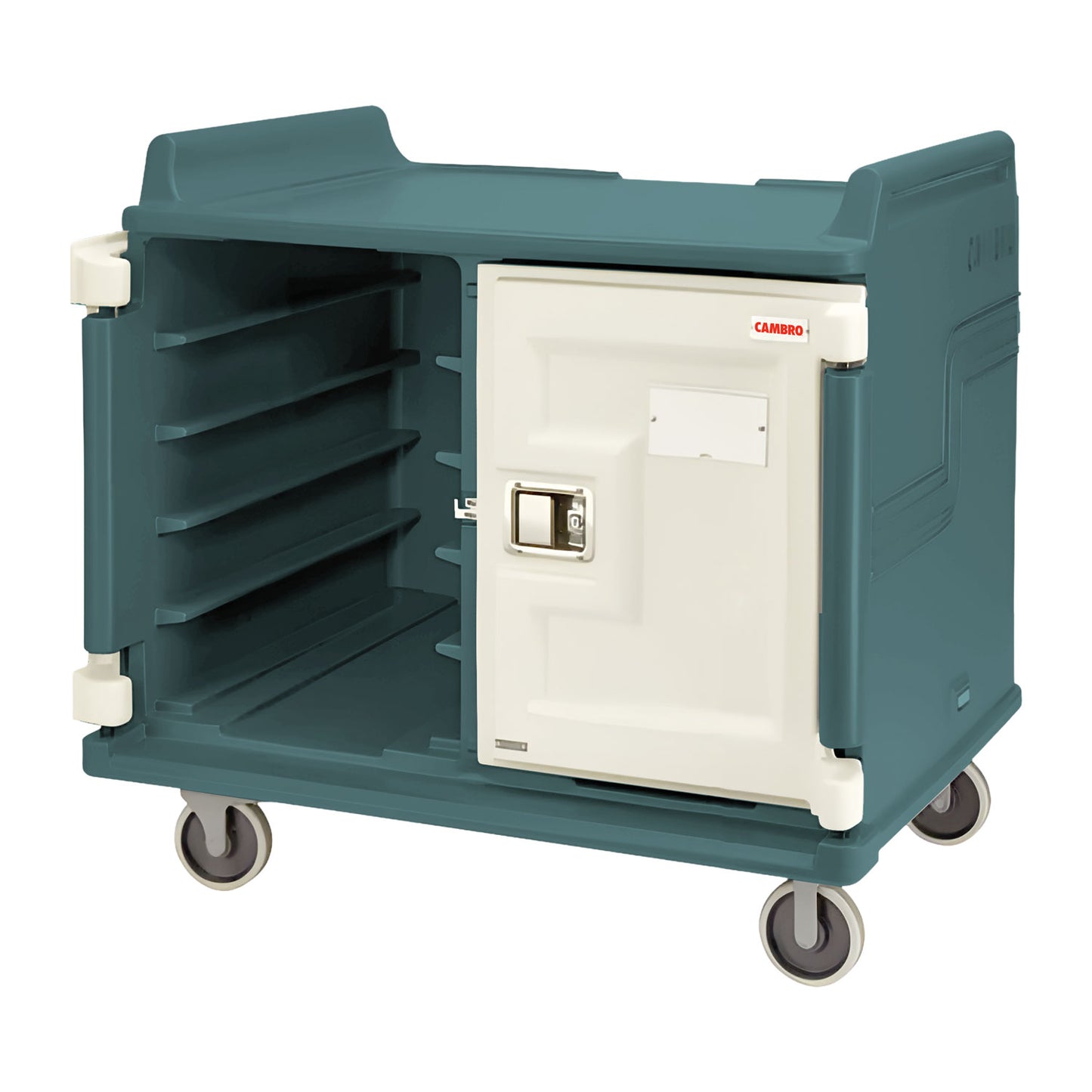 MEAL DELIVERY CART 20 TRAY SLATE BLUE 96.5CM W X 140CM L X 112.4CM H