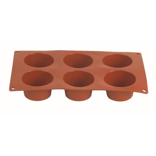 MOULD SILICON MUFFIN - 6 CUPS 70 X 40MM (Pavoni)