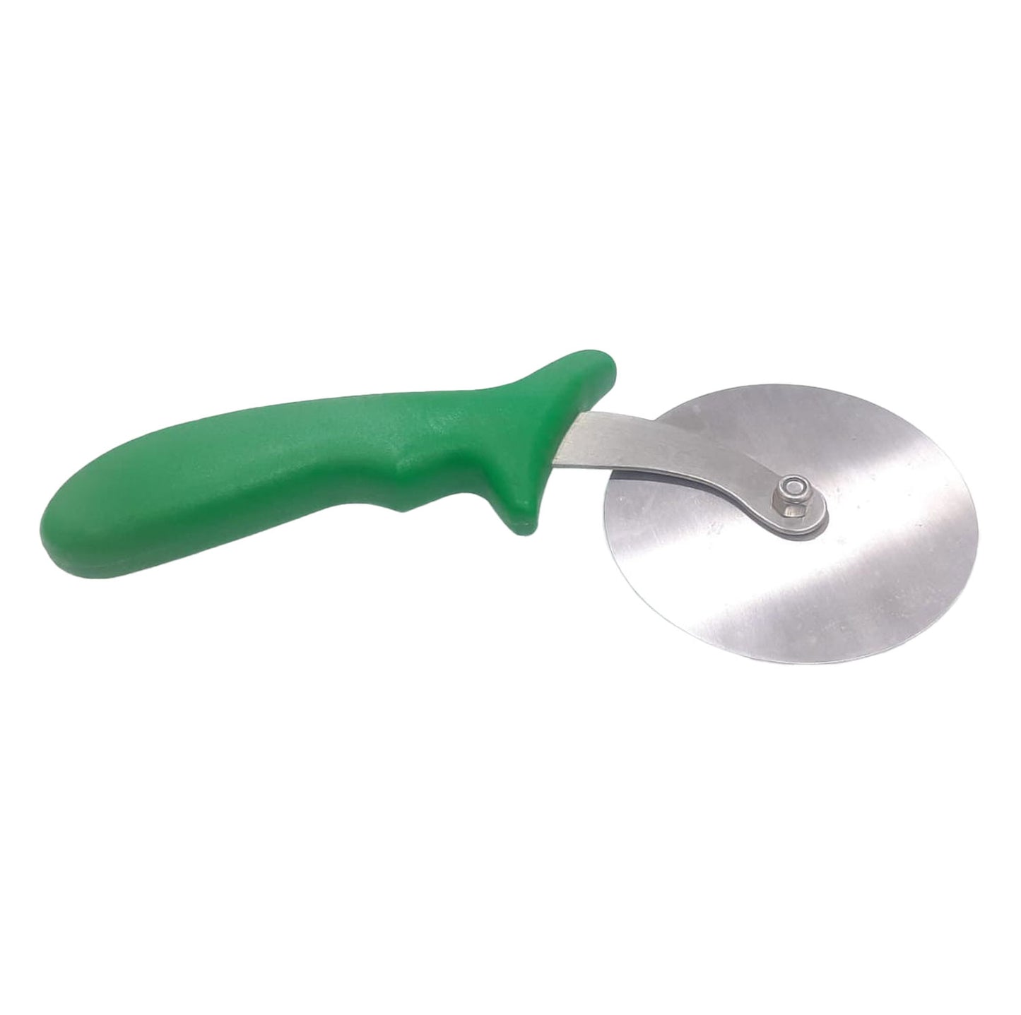 PIZZA CUTTER - (GREEN) PLASTIC HANDLE - 100MM (Cater Ace)
