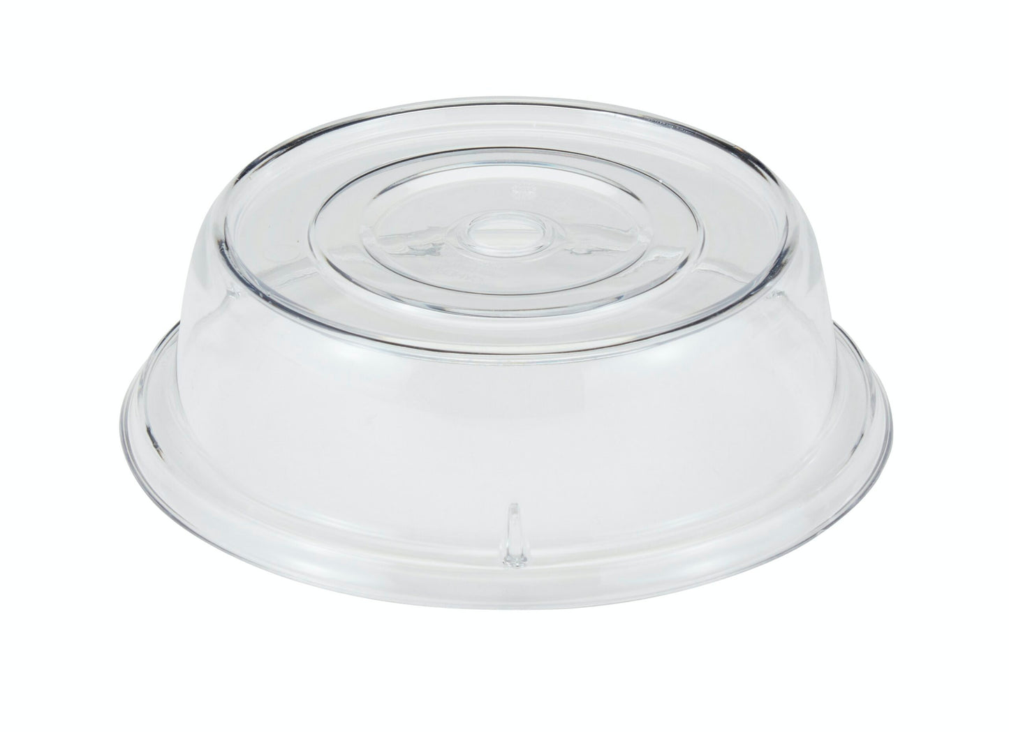 POLYCARBONATE PLATE COVER CLEAR 26.2CM DIAMETER - 7CM H (Healthcare)