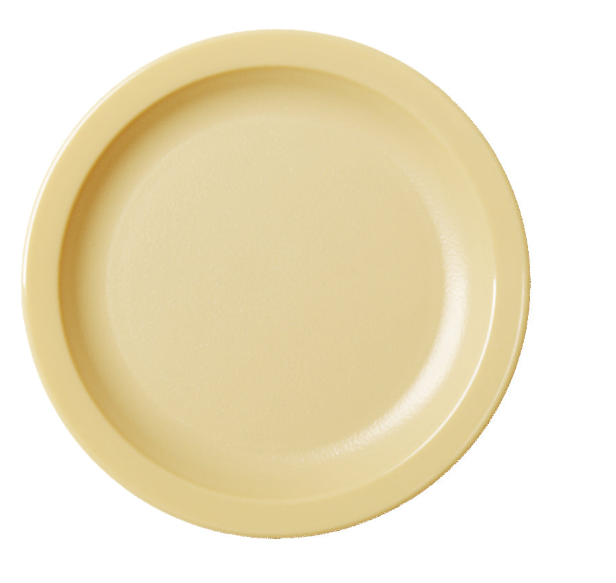 POLYCARBONATE NARROW RIM DINNER PLATE 22.9CM DIAMETER - BEIGE (Cambro)