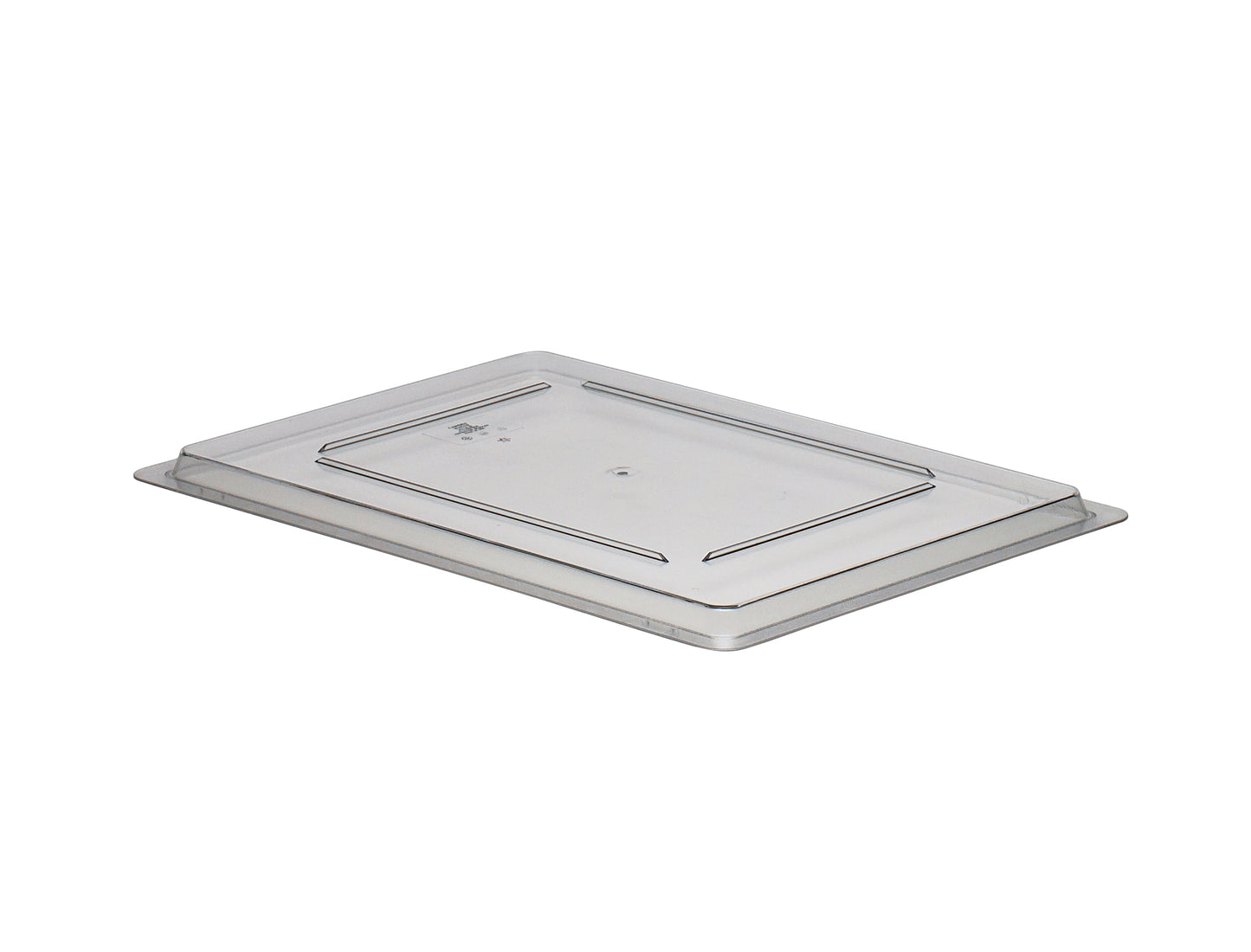 STORAGE BOX LARGE FLAT LID POLYCARBONATE CLEAR 45.7CM W X 66CM L