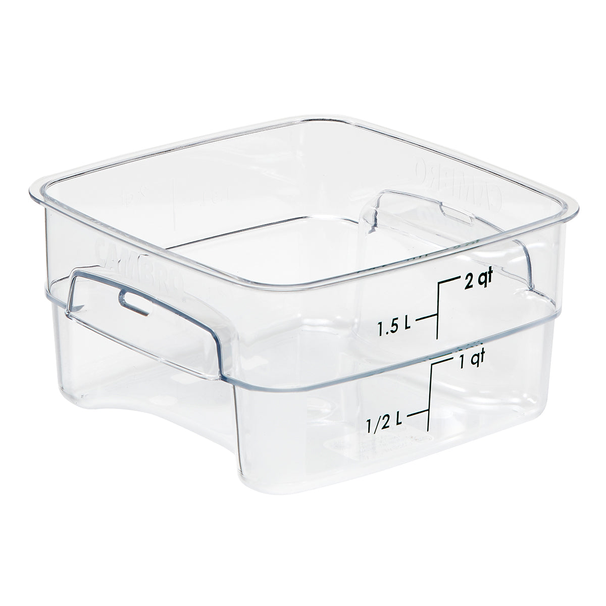 SQUARE POLYCARBONATE STORAGE CONTAINER CLEAR