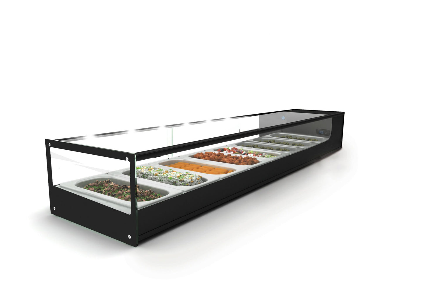 COLD FOOD BAR - SALVADORE 8 INSERT - BLACK (SQUARE) (Salvadore)