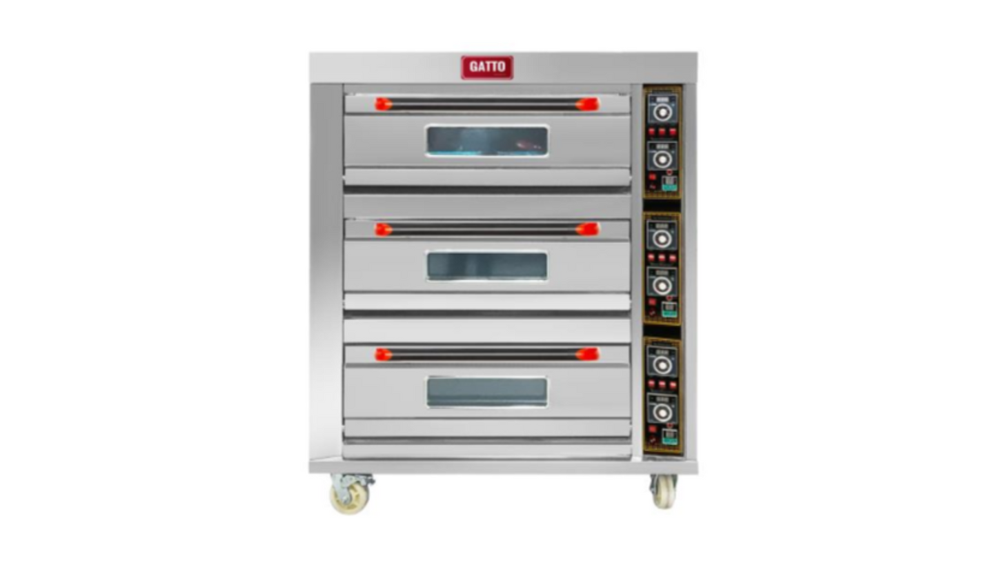 GATTO HEAVY DUTY 3 DECK 6 PAN OVEN - ELECTRIC