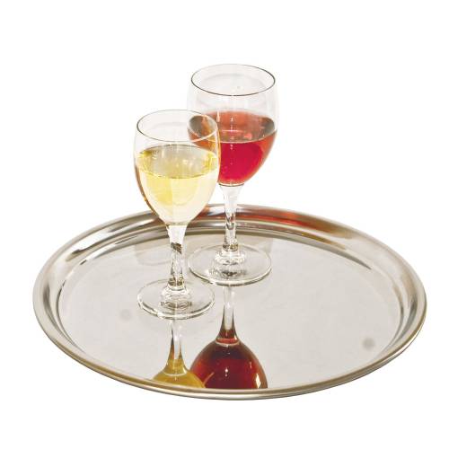 TRAY ROUND S/STEEL - 330MM (Global)