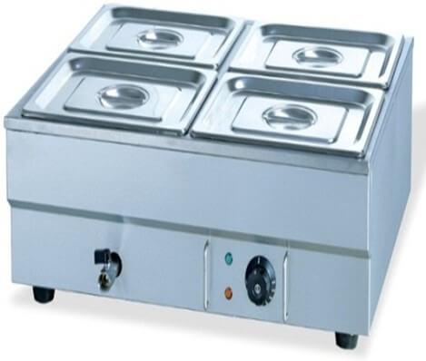 GATTO TABLE MODEL BAIN MARIE - INCLUDES INSERTS + LIDS- 4 X GN1/2