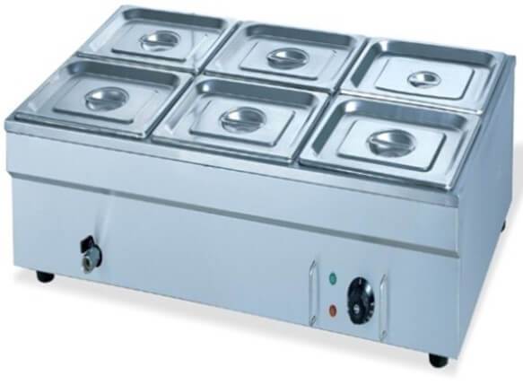GATTO TABLE MODEL BAIN MARIE - INCLUDES INSERTS + LIDS- 6 X GN1/2
