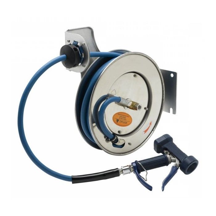 Stainless Steel Hose Reel With Hose - 10m (T&S)