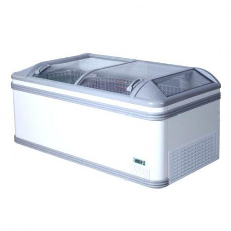 Curved glass freezer (550Lt )(Just Refrigeration)