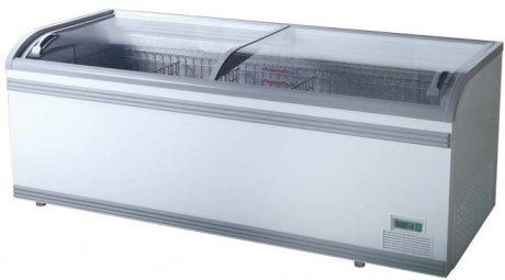 Curved glass freezer (1000Lt) (Just Refrigeration)