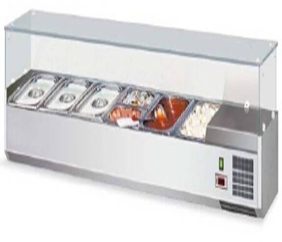 GATTO 1110MM COUNTER TOP PIZZA INGREDIENT CHILLER EXCL INSERTS