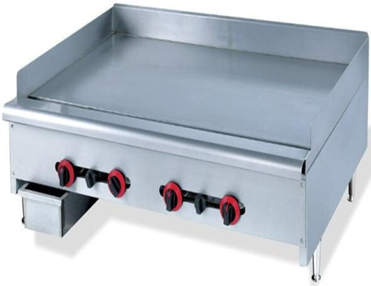 GATTO 1200MM FLAT TOP GAS GRILLER - FLOOR STANDING  HEAVY DUTY