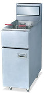 GATTO 1 X 28LT GAS FLOOR STANDING FRYER INCL. 2 BASKETS - POWERFUL 3 TUBE BURNER