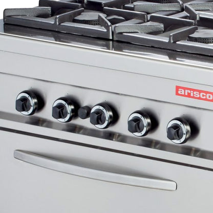 4 Burner with electric convection oven - 900 range (ARISCO)