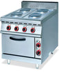 GATTO 700 RANGE - ELECTRIC 4 PLATE STOVE WITH ELECTRIC OVEN