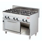 6 Burner gas cooking range with electric convection oven & cabinet (ARISCO)