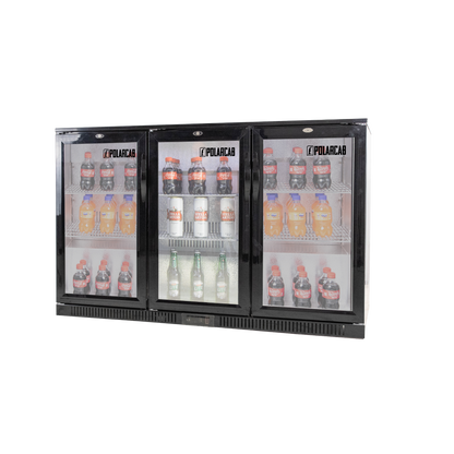 Back Bar Bottle Cooler – 3 Door, Hinged (POLARCAB)