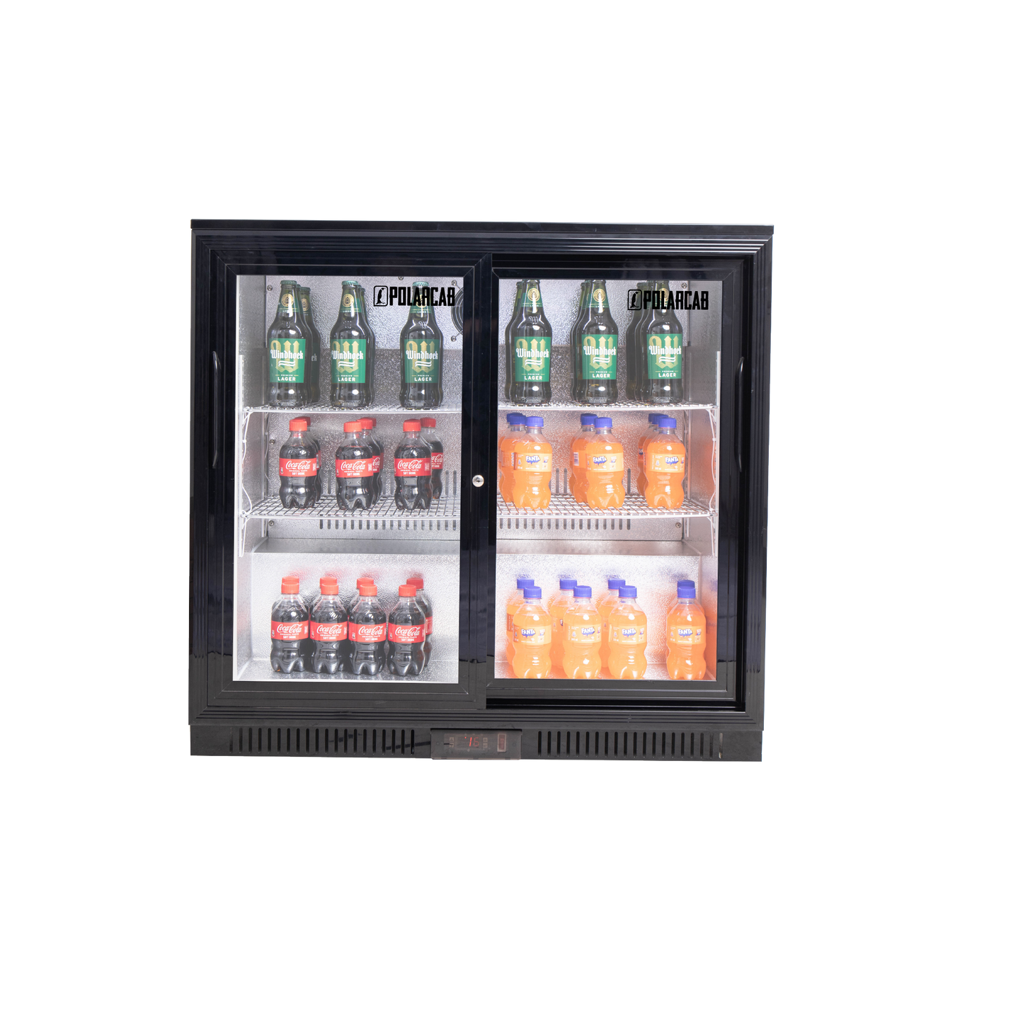 Back Bar Bottle Cooler – 2 Door, Sliding (POLARCAB)