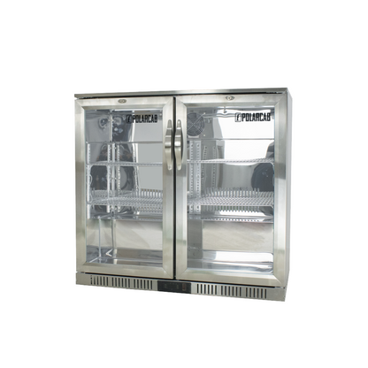 Back Bar Bottle Cooler – 2 Door, Hinged (POLARCAB)