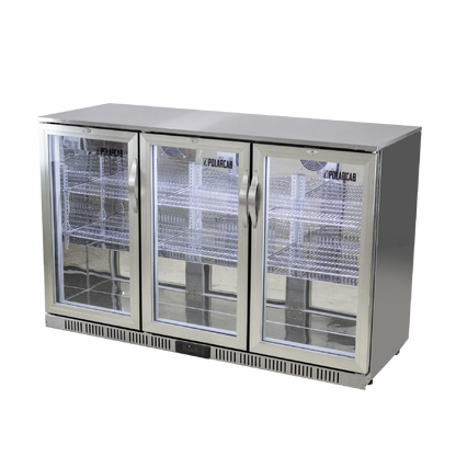 Back Bar Bottle Cooler – 3 Door, Hinged (POLARCAB)