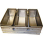 BREAD TRAY ALUSTEEL - THREE TRAY 354 X 284 X 115MM