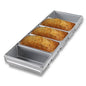 BREAD TRAY ALUSTEEL - FIVE TRAY 584 X 284 X 115 MM - 270 X 100 X 115 MM PER BREAD PAN