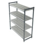 BASICS 4 TIER VENTED SHELF 460MM W X 1070MM L X 1830MM H